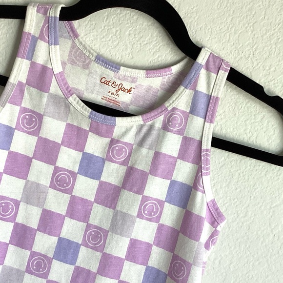 \Cat & Jack\ Kid’s Checkered Smile Tank - Picture 2 of 11